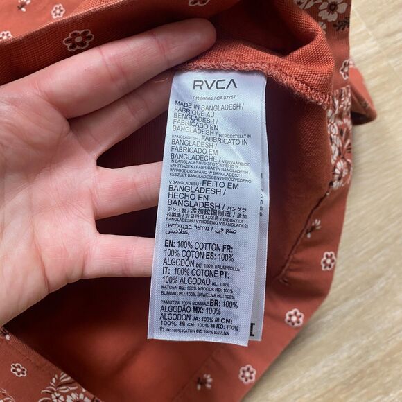 RVCA Chorelist Jacket Women's S Color Coral - Picture 6 of 7